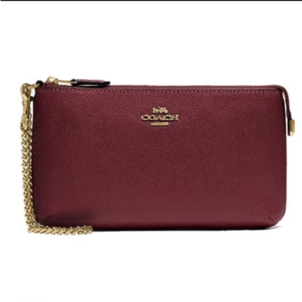 Coach Clutch Wristlet Burgundy NWT